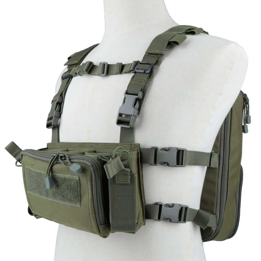 Army Green Flatpack D3 Plus Рюкзак гидратация CB нагрудный жилет Armor Rifle AK M4 Пистолетная обойма сумка для пеших прогулок и охоты армейская сумка - Цвет: Army Green