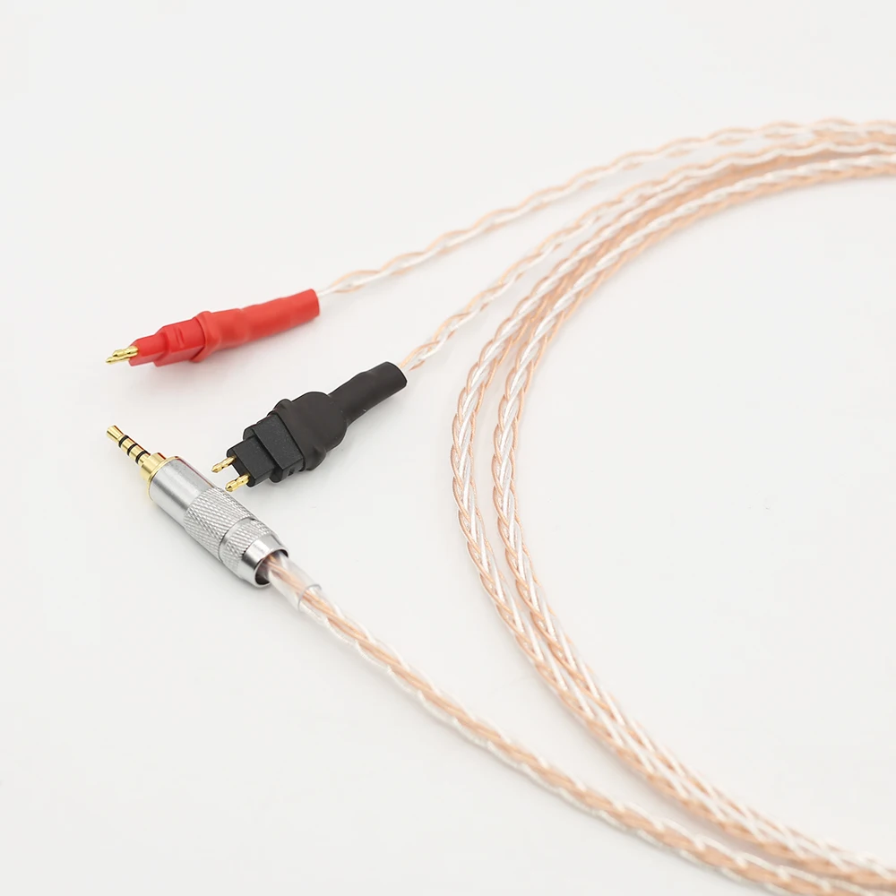 2 5mm TRRS BALANCED Cable For HD650 HD600 HD660s Silver Copper Twisted headphone upgraded cable