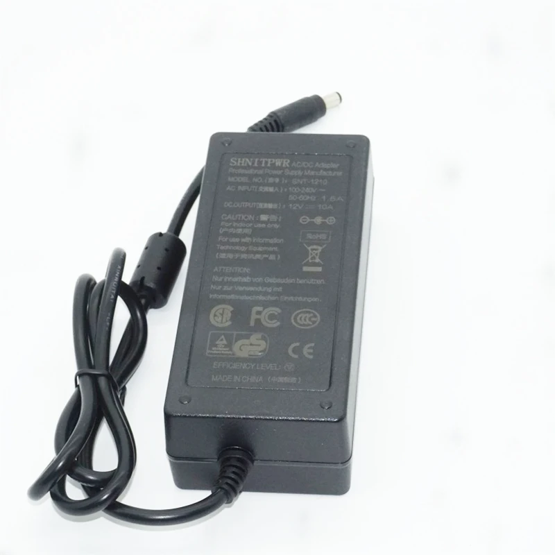 100-240Vac вход переменного тока, 12VDC выход, 10A 120W 12V светодиодные полосы, 5,5*2,5 5,5*2,1 AU UK US EU plug экрана монитора дистанционного управления светодиодная лента адаптера питания