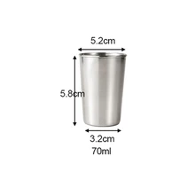 Four-type 30/70/180/320ml Stainless Steel Stainless Steel Cup Mug Drinks Beer Home Garden Supplies