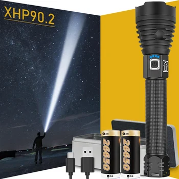 

Drop Shipping xhp50.2 most powerful flashlight 5 Modes usb Zoom led torch xhp50 18650 or 26650 battery Best Camping, Outdoor