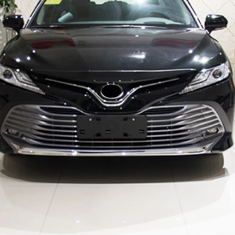 Авто отделка переднего бампера стикер аксессуары для Toyota Camry XV70