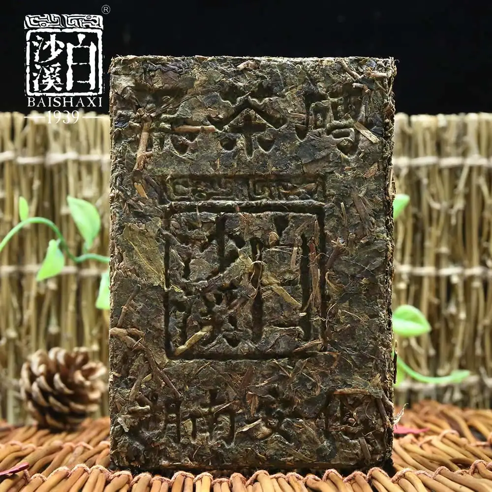 Темный чайный кирпич Baishaxi 2019 года Hei Zhuan Cha Anhua 400 г|Чайница| |
