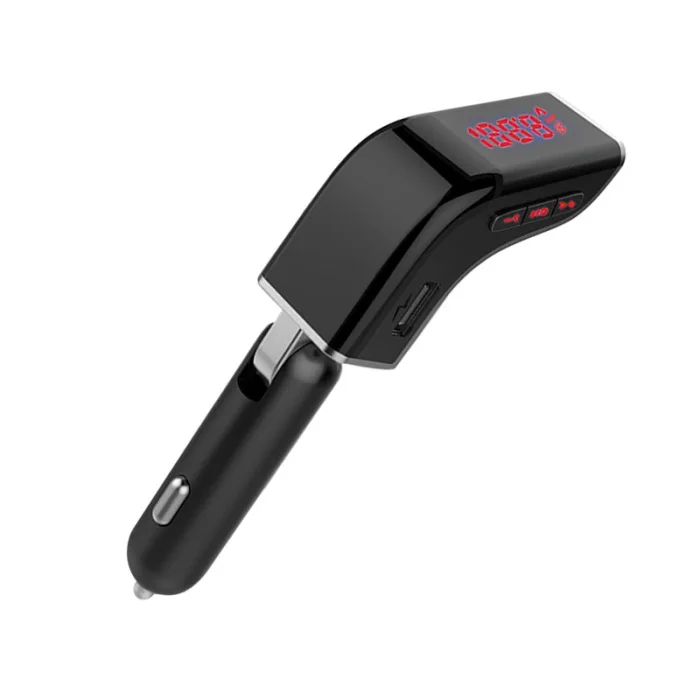 Автомобильный Bluetooth FM передатчик Беспроводной громкой связи Bluetooth гарнитура для авто MP3 плеер Dual USB быстрой Зарядное устройство OUJ99