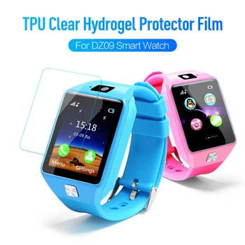 

3pcs Protective Film for DZ09 Smart Watch Wristband Bracelet Full Cover Screen Protector 9D Hydrogel Film
