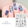 AriesLibra Chinese Style Nail Stamping Plates Crane Lotus Mixed Pattern Nail Art Image Design Geometric Image Stencil Plate 4