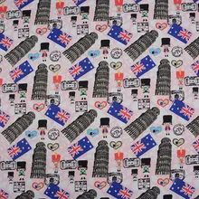 Флаг Великобритании солдатики сердце печать вручную лоскутное хлопок холст шитьё для подушки DIY скатерть-занавеска диван 91 см* 145 см