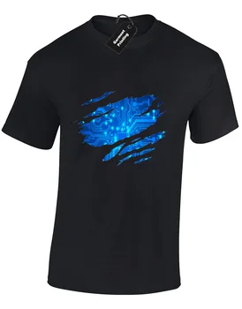 

CIRCUIT BOARD SLASH MENS T-SHIRT COOL GAMER GAMING CODE PROGRAMMER IT (COLOUR)