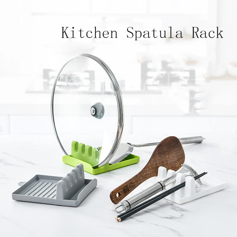 Description Picture 2 of itemKitchen Spoon Holders Pot Lid Rack Pot Lid Cooking Tool Tableware Storage Rack Spoon Chopsticks Holder Spatula Drain Rack Gadget