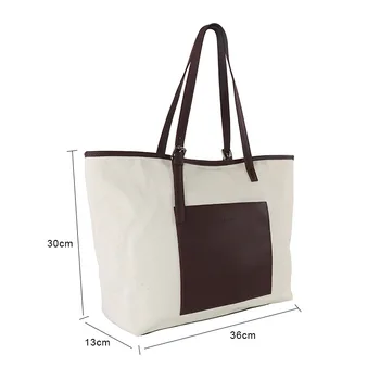 

Women Canvas Handbag Tote Bag Large Capacity Shopping Bag Female Casual Wild Big Shoulder Bag Hand Bags Reusable Designer Totes