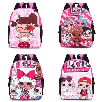 

Newest LoL Dolls Print Pattern Surprise Baby School Bag Backpack Kindergarten Necessary LoL Surprise Children Birthday Gifts