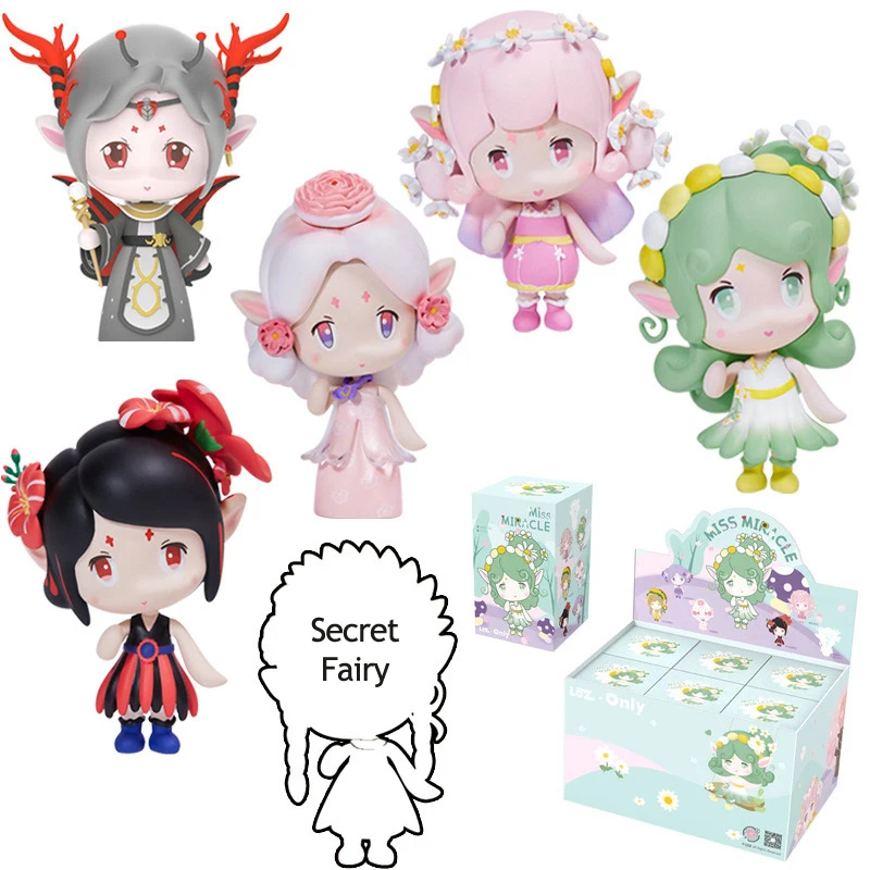 

Loz Blind Box Action Figure Toy for Kids Juguetes Flower Fairy Cartoon Model Girl Friends Surprise Toys Blind Boxes for Children