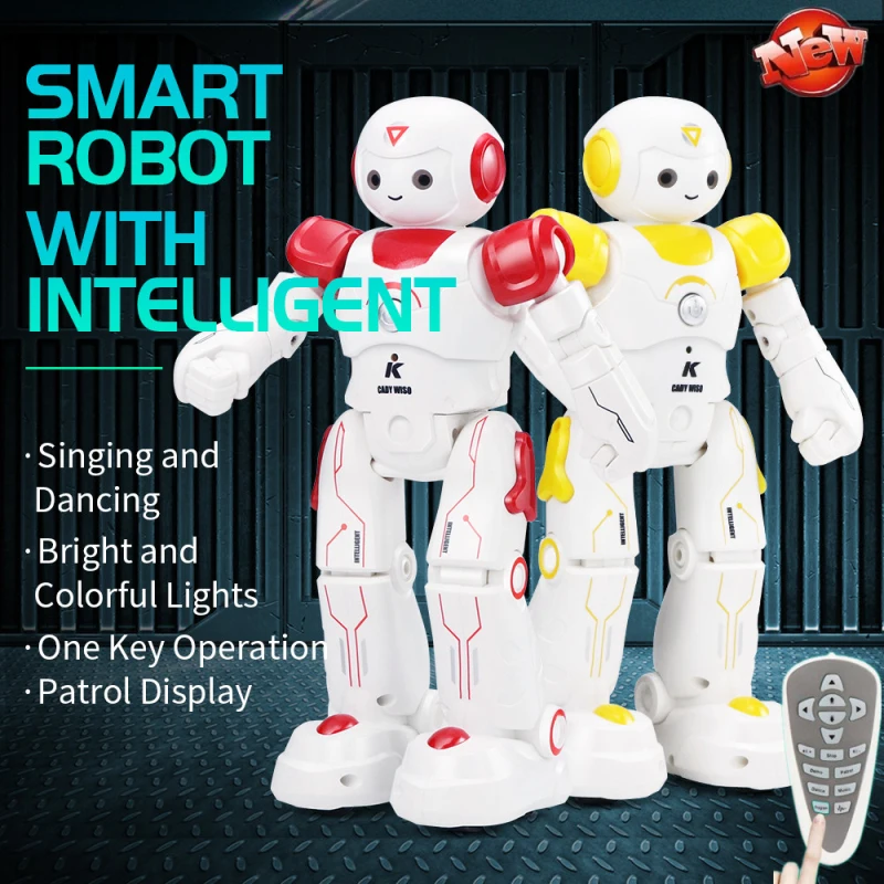 Remote Control RC Smart Space Patrol Robot RC Robot Model Parent-child Interaction Singing Dancing Auto DEMO Electronic Kids Toy