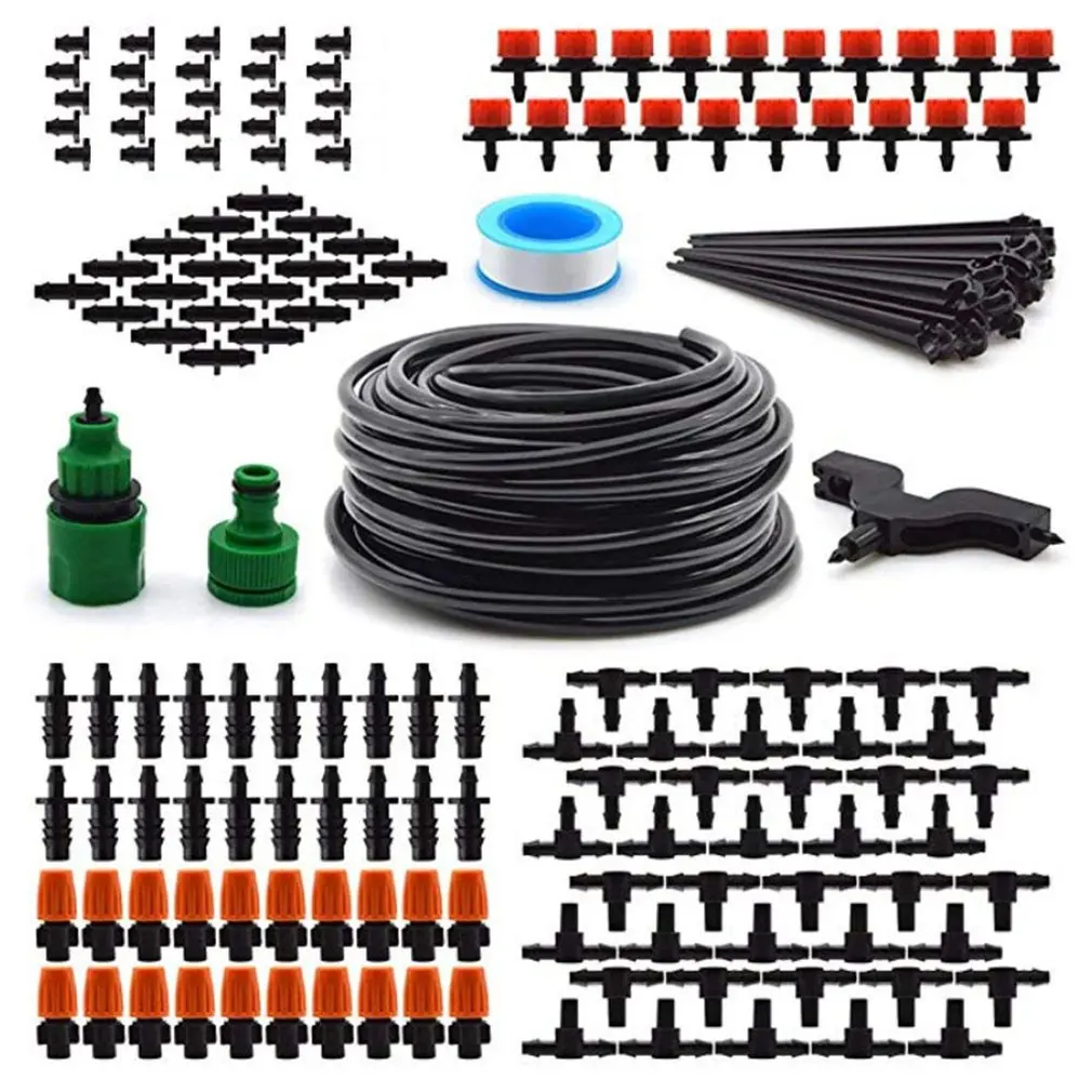 RBCFHI 5-60M 1//4/'/' Garden Automatic Micro Drip Irrigation System Spray Kits