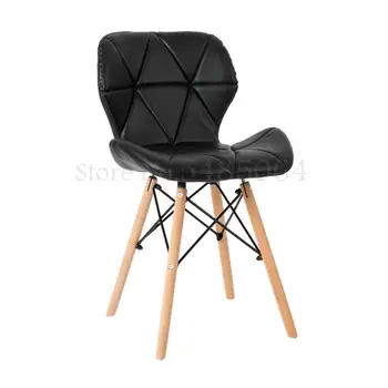 

Solid Wood Dining Chair Back Leisure Chair Plastic Chair Office Chair Conference Negotiation Chair Back Chair