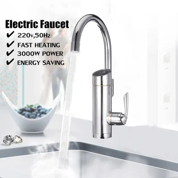 

Temperature Display Faucet Water-Heater Electric-Tap 360 Degrees Kitchen Faucet Tankless Instant Hot Water Tap