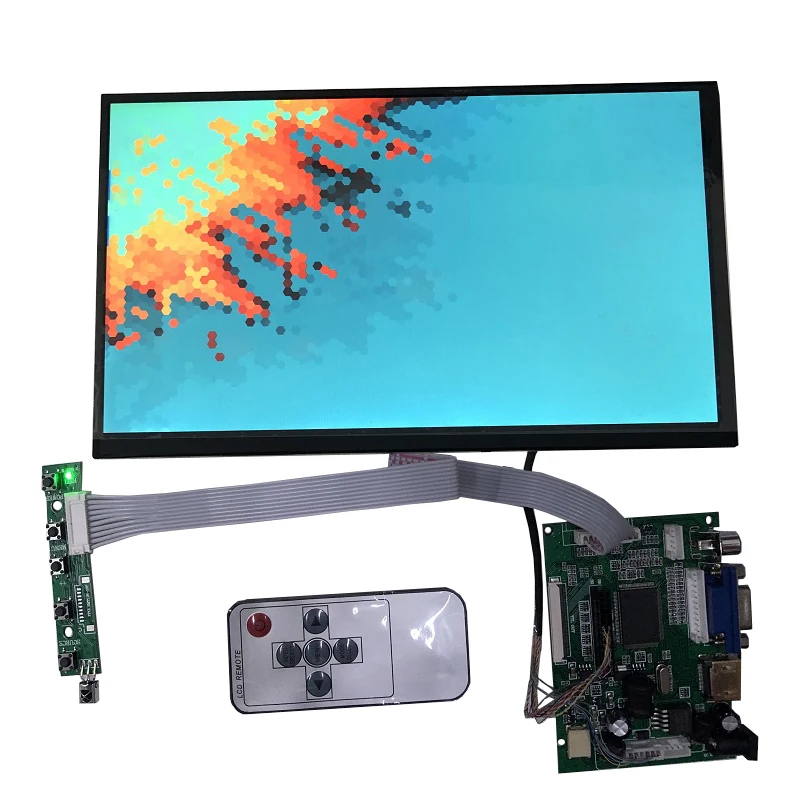 LCD  ġ ũ ŰƮ, ڵ ̺ ÷ Ʈ, VGA + 2AV + HDMI AV2 astern, 10.1 ġ, 1366x768 16:9