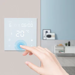 Wi-Fi Smart Digital Thermostat Temperature Controller LCD Display Touch-Control Panel APP Voice Control Programmable Timer