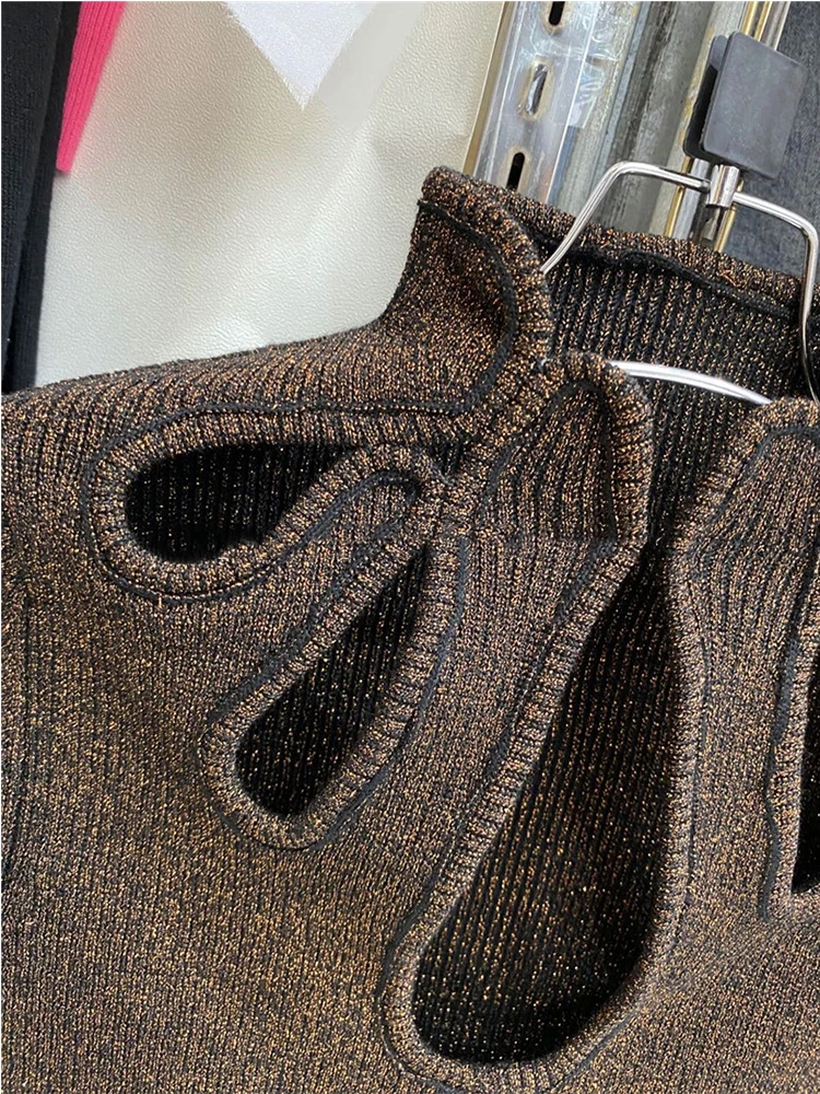 Free Shipping Women's Knitting Hollow Sexy Sweater