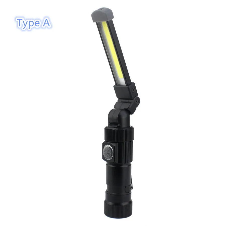 Светодиодный светильник-вспышка USB Перезаряжаемый COB складной светодиодный фонарь на магнитной основе ручной светильник IP65 Водонепроницаемый Открытый Кемпинг Охота - Испускаемый цвет: Type A