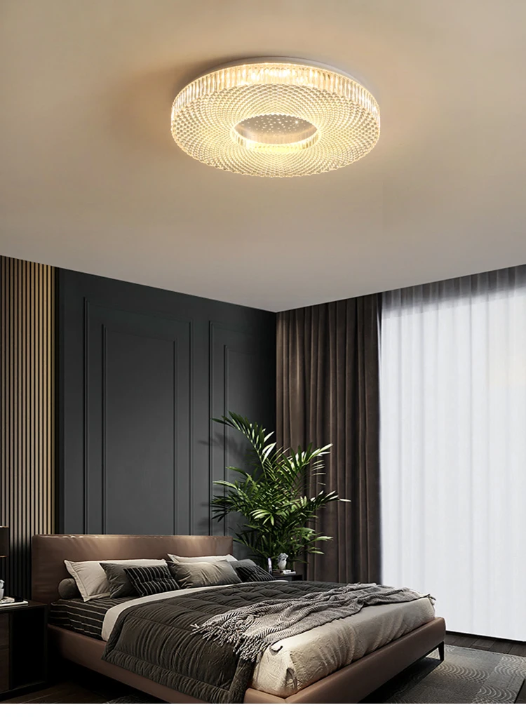 dining room chandeliers Modern Acrylic Round Chandelier Lights For Living Room Bedroom Dining Room Home Ceiling Deco Lighting Luminaria Indoor LED Lamps mini chandelier