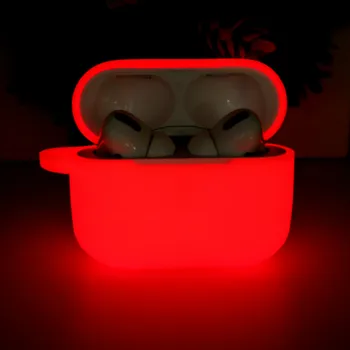 

Silicone Protective Case For Airpods Glowing In Dark Luminous Shockproof Protector Sleeve For Airpodspro Earphone Box