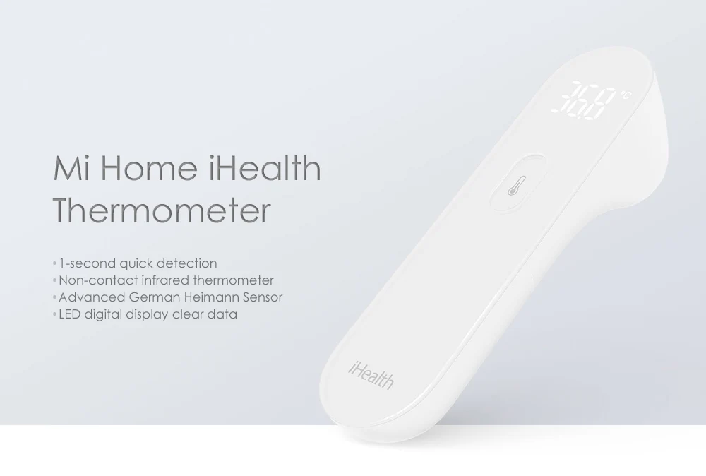 Xiaomi Ihealth термометр Точный Цифровой термометр Fever клинический инфракрасный индукционный датчик температуры светодиодный термометр