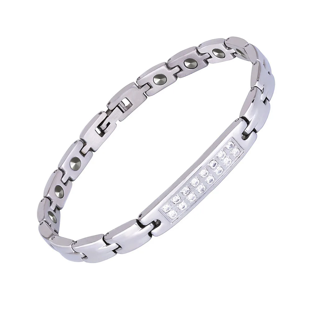 Accessories Women Bracelet Magnetic Therapy Titanium Steel Pain Relief Gift Ornament For Arthritis Chain Valentines Day Jewelry