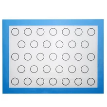 Прямоугольник Макарон легко чистится мягкий термостойкий практичный кухонный силиконовый антипригарный кондитерский коврик для выпечки