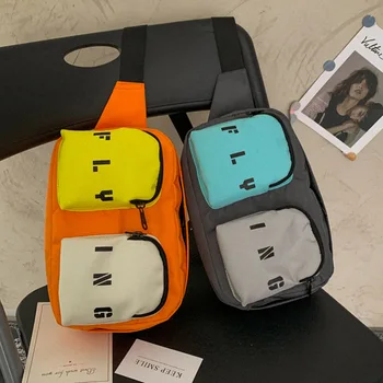 

New Waist Bags For Unisex Leather Fanny Pack Fashion Chest Bags Women Hip Bag High Capacity Banana Bag Canvas Waist Pack YB458