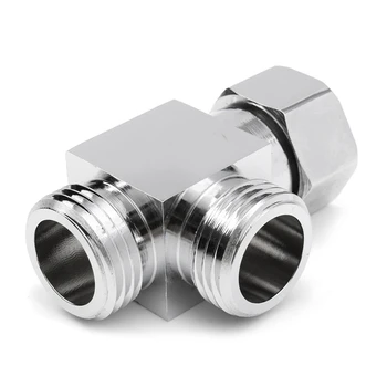 

3 Way G 1/2'' Brass Shower Diverter Valve Angle Valve T-adapter Bathroom Faucet Cartridges Faucet Replacement Parts