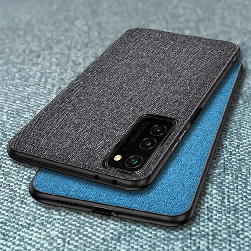 Чехол для Huawei Honor View 30 Pro 6 57 дюйма винтажный тканевый чехол из ТПУ с текстурой