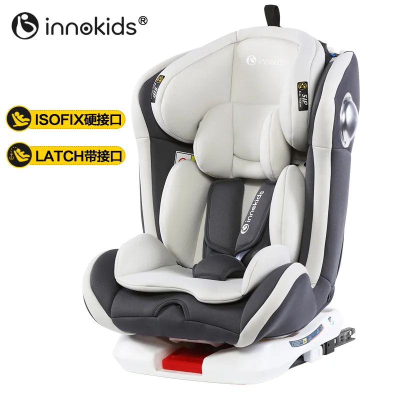 ECE R44/04 стандартное детское автомобильное кресло 360 градусов вращающийся детский безопасный ISOFIX Соединитель с защелкой От 0 до 12 лет/0-36 кг - Цвет: E-ISOFIX