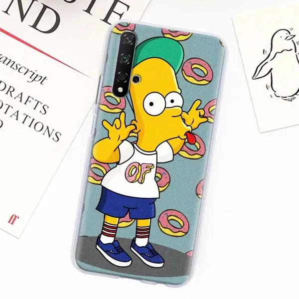 Чехол Homer J. Simpson для Honor 20 Pro 10 20 Lite 20i Honor 8X 9X 8A Pro 8C 8S Play 3e жесткий чехол для телефона - Цвет: H07