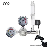 ZRDR DIY Aquarium CO2 Regulator Non-return Bubble Counter Independent Solenoid Valve Kit Fish Tank CO2 Pressure Reducing Valve 1