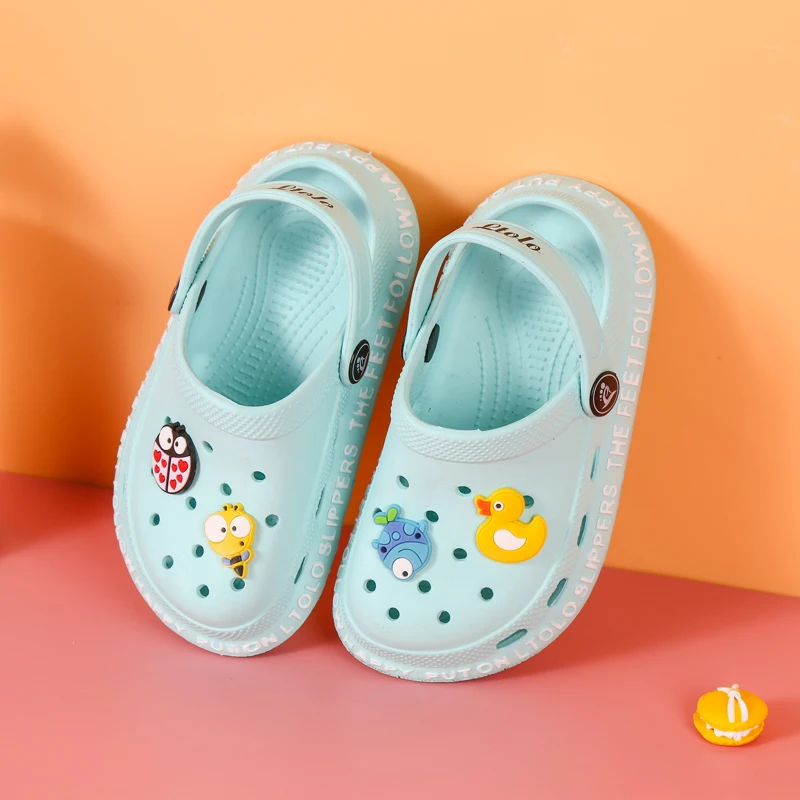 Ltolo Children Girl Boy Mules Clogs Kids Summer candy Garden Beach Slippers Cave Hole Baby Shoes For Girls Boys EUR23-34