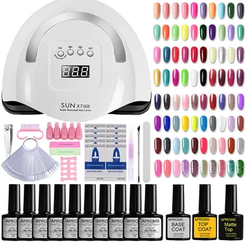 

8ML Nail Gel Polish Kit UV LED Nail Gel Soak Off Nail Gel Polish Manicure Pedicure Nail Gel Varnish Nail Color Gel Polish Kit