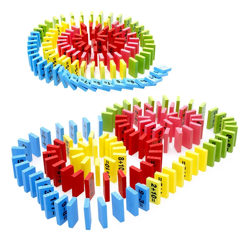 Montessori children's educational toys wooden mathematics toys dominoes early childhood education toys for children