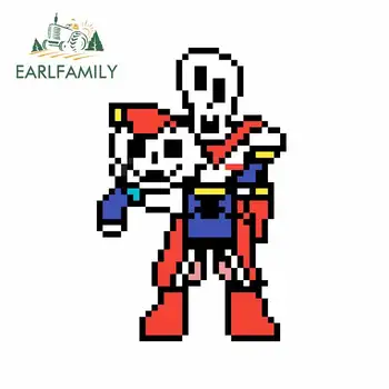 

EARLFAMILY 13cm x 8.4cm for Pixel Sixbones Car Truck Decal Bumper Window Vinyl Car Wrap DIY Stickers Suitable for VAN RV SUV