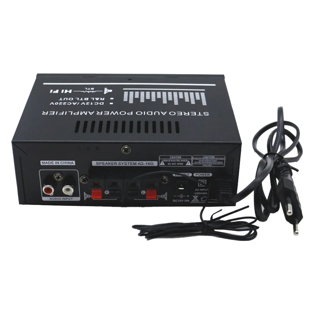 

DC 12V Portable U Disk Mini Music Player Bluetooth HiFi Stereo Home Car FM 2.0 Channel Remote Control Subwoofer Audio Amplifier