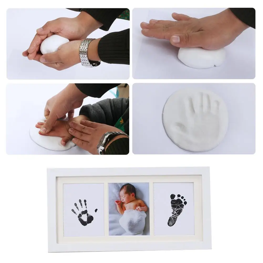 Новорожденный ребенок руки и ноги Inkpad Фоторамка ручной и ножной печати сувенир-Подарок для ребенка драгоценные принты ручной работы Baby Shower