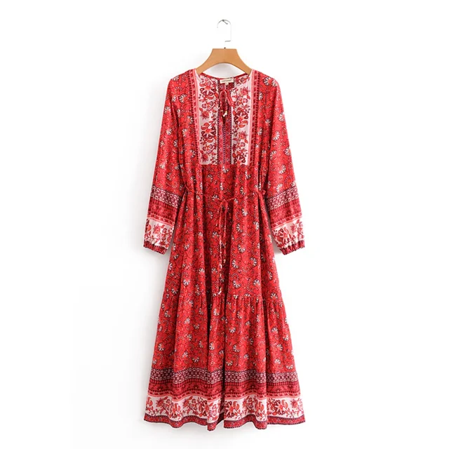 red gypsy dress