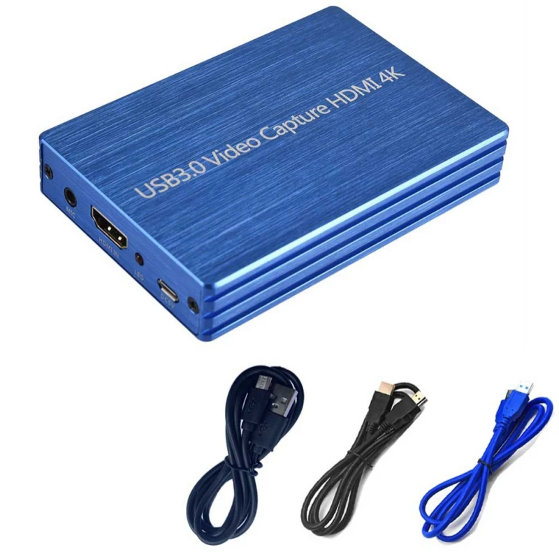  2019Newest Game Capture Card For HDMI USB 3.0 4K Portable Audio Video Dongle With Loop-out