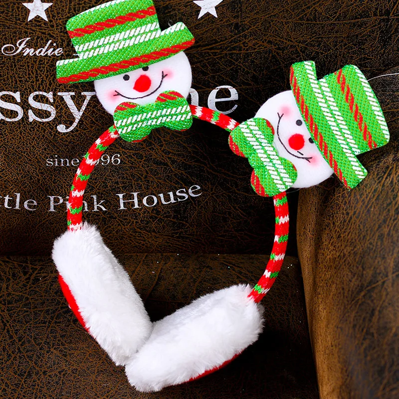 Winter Earmuffs Santa Claus Adults Christmas Gifts Keep Warm Comfort Supplies