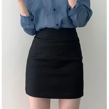  Mini Skirts Women Solid Bodycon Minimlaist Elegant Official 3 Colors Feminino Fashion Leisure Temperament Basic Summer OL Faldas 