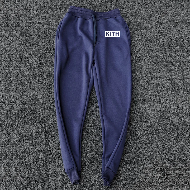 Популярный Логотип kith спортивные штаны мужские и женские штаны для бега