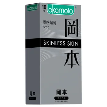 

Genuine Okamoto Skinless Skin Slim Condom Intimate Goods Contraception Sex Penis Cock Sleeve Condoms For Men