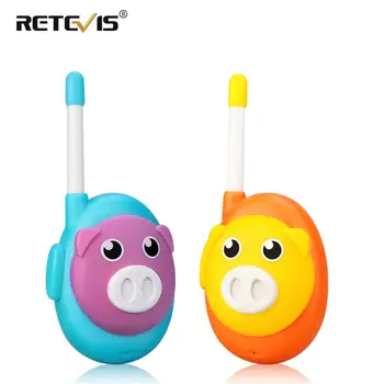 

Retevis RB616 RB16 Walkie Talkie Kids 2PCS Cute 1 Channel Two Color Walkie-talkies Birthday Christmas Gift Toy Walkie Talkie