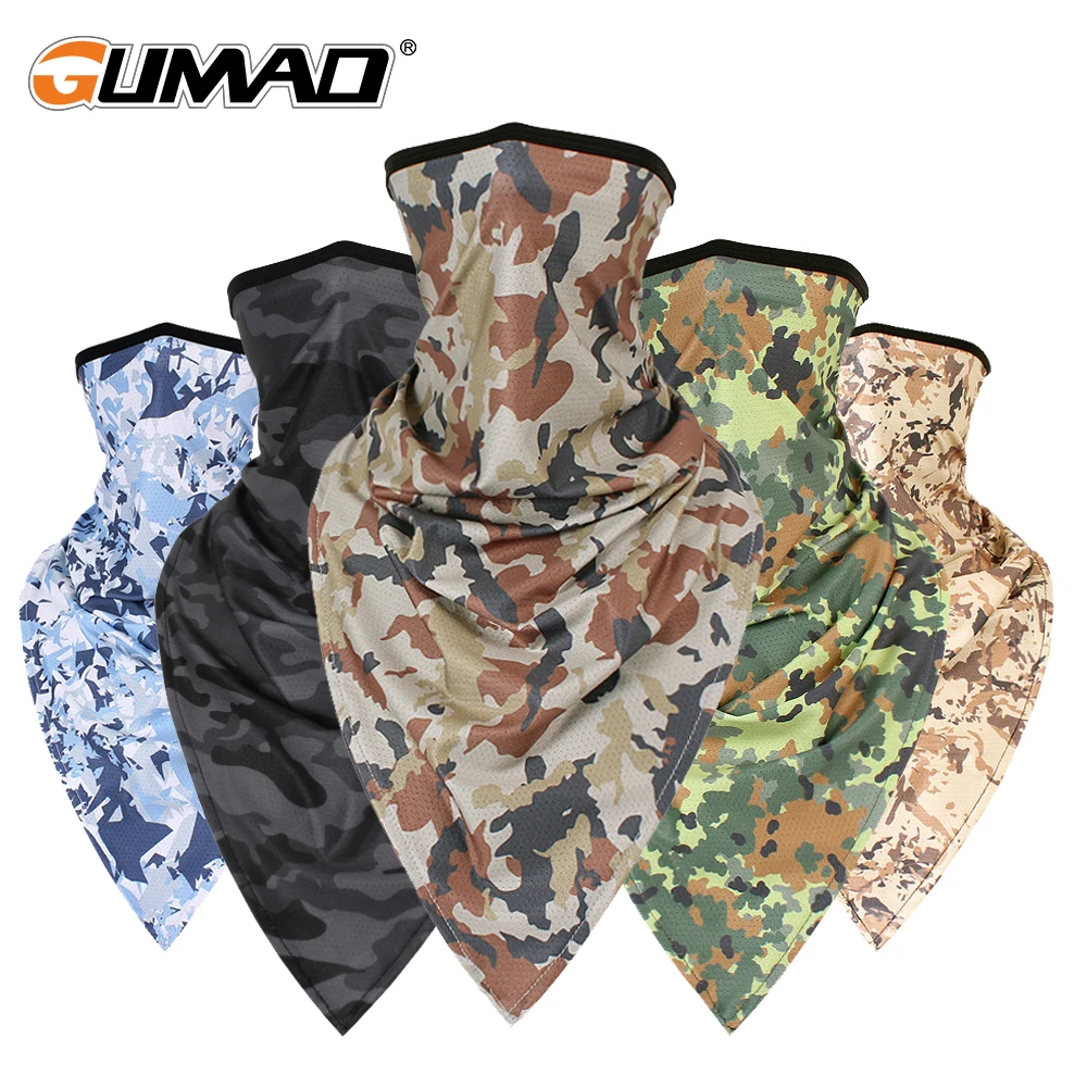 

Windproof Tactical Ski Camo Triangle Scarf Sports Bandana Face Mask Fishing Cycling Running Neck Gaiter Cover Headband Men Girl