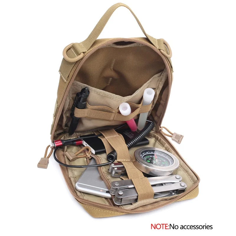 Bolsa de Acampamento Utilitário Militar Tático Molle Médica Bolsa Edc Ferramenta Caminhadas Cinto Pacote Grande Organizador Caça Acessórios Bolsas 16 ferramenta saco de acampamento caminhadas cinto pacote
